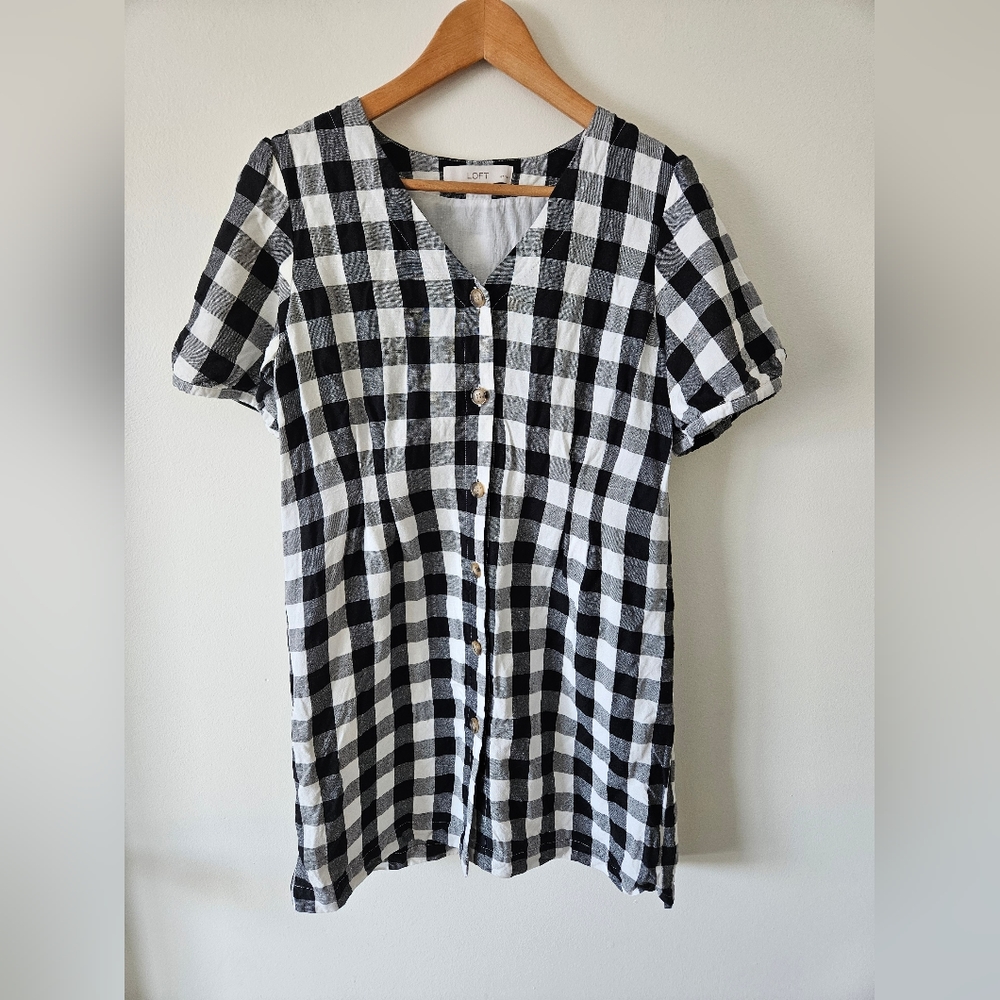 LOFT gingham dress